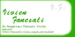 vivien fancsali business card